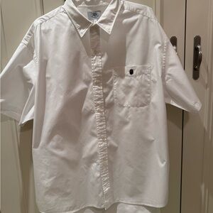 Bape One Point Wide Fit S/s Shirt White
